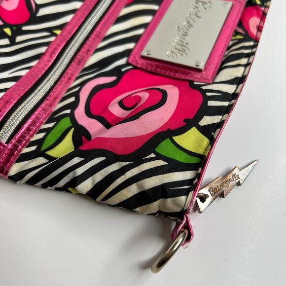 Betsey Johnson Betseyville Floral Bag Missing Strap - Picture 6 of 13